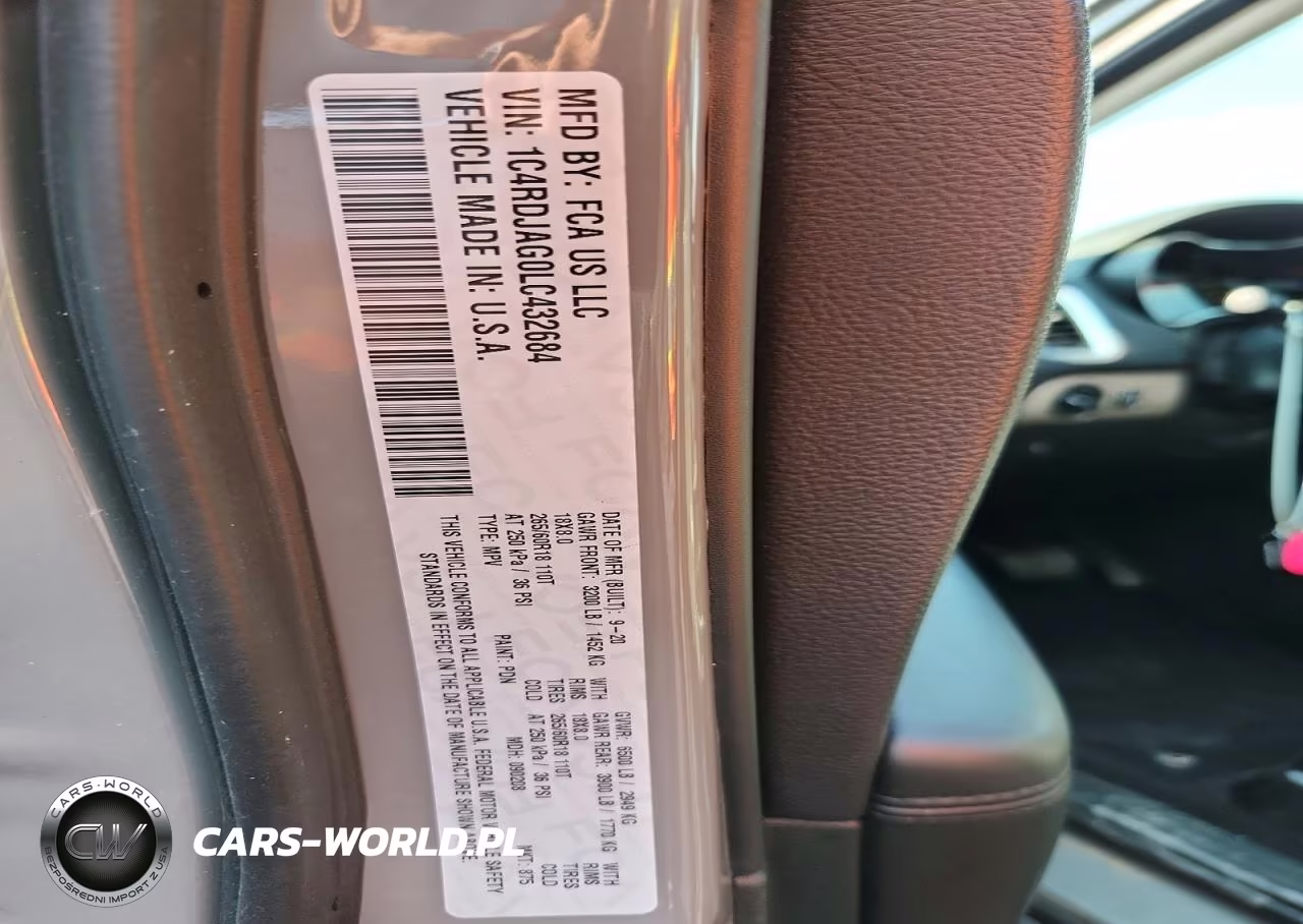 2020 Dodge Durango Sxt VIN:1C4RDJAG0LC432684 - 13