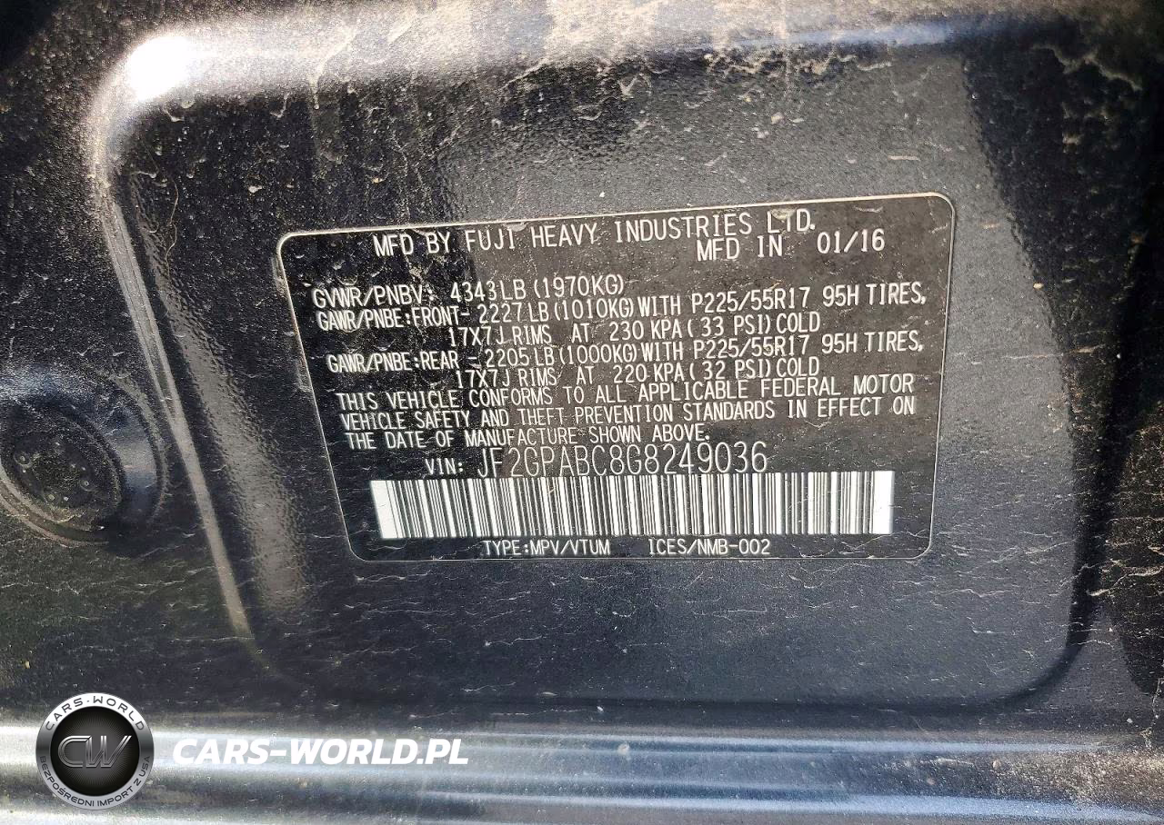 2016 Subaru Crosstrek Premium VIN:JF2GPABC8G8249036 - 13