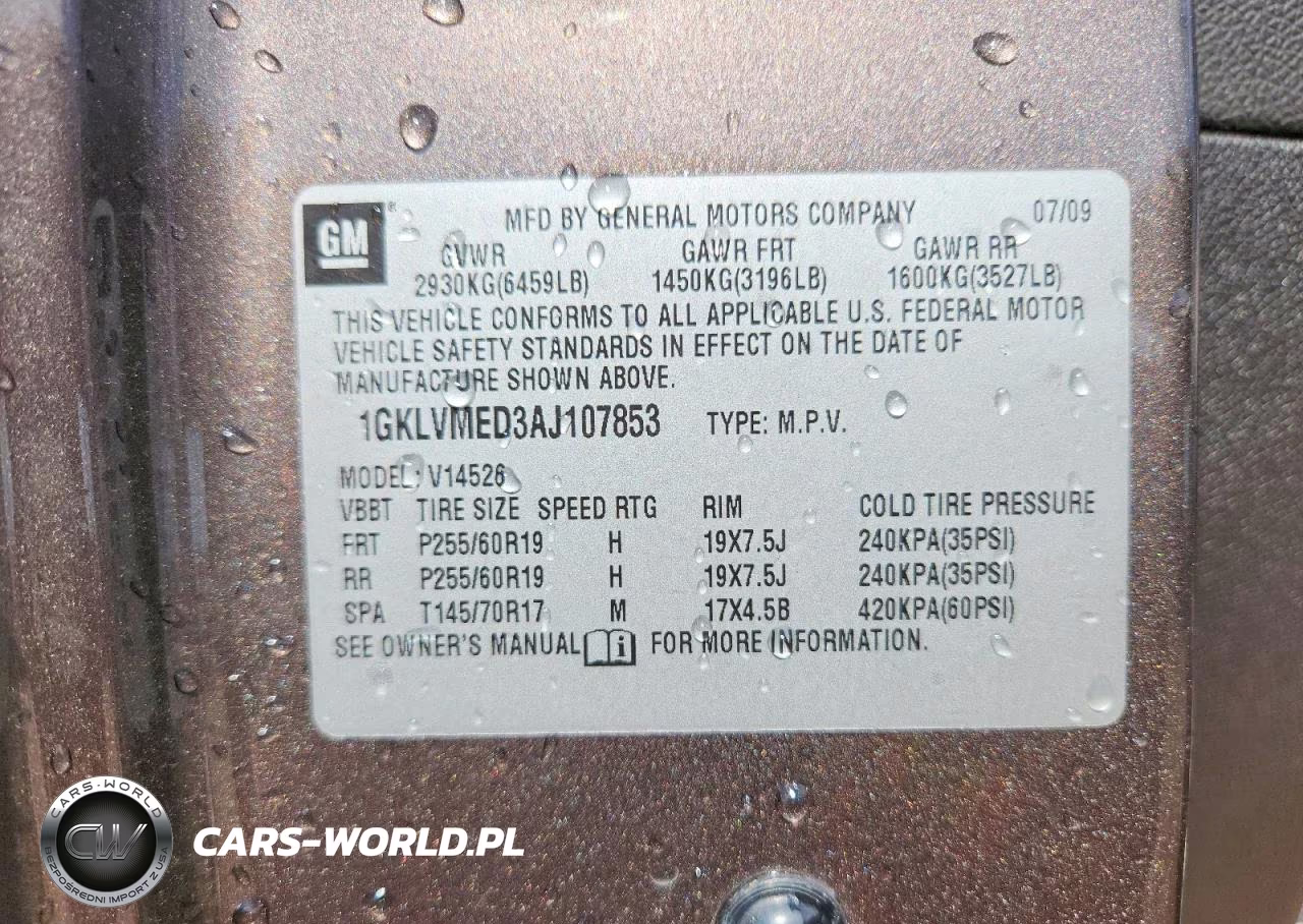 2010 GMC Acadia Slt-1 VIN:1GKLVMED3AJ107853 - 13