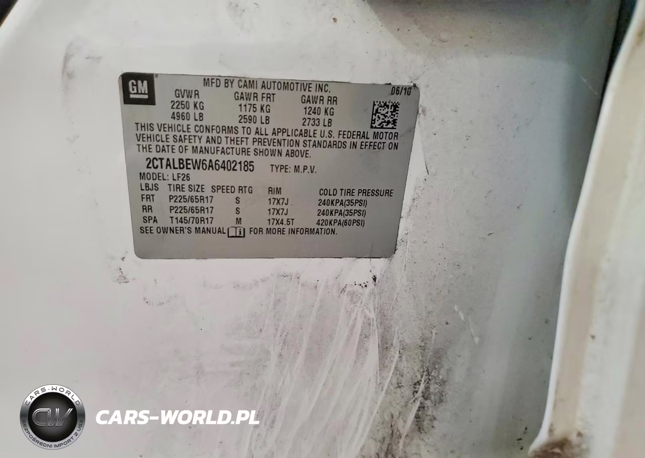 2010 GMC Terrain Sle VIN:2CTALBEW6A6402185 - 13