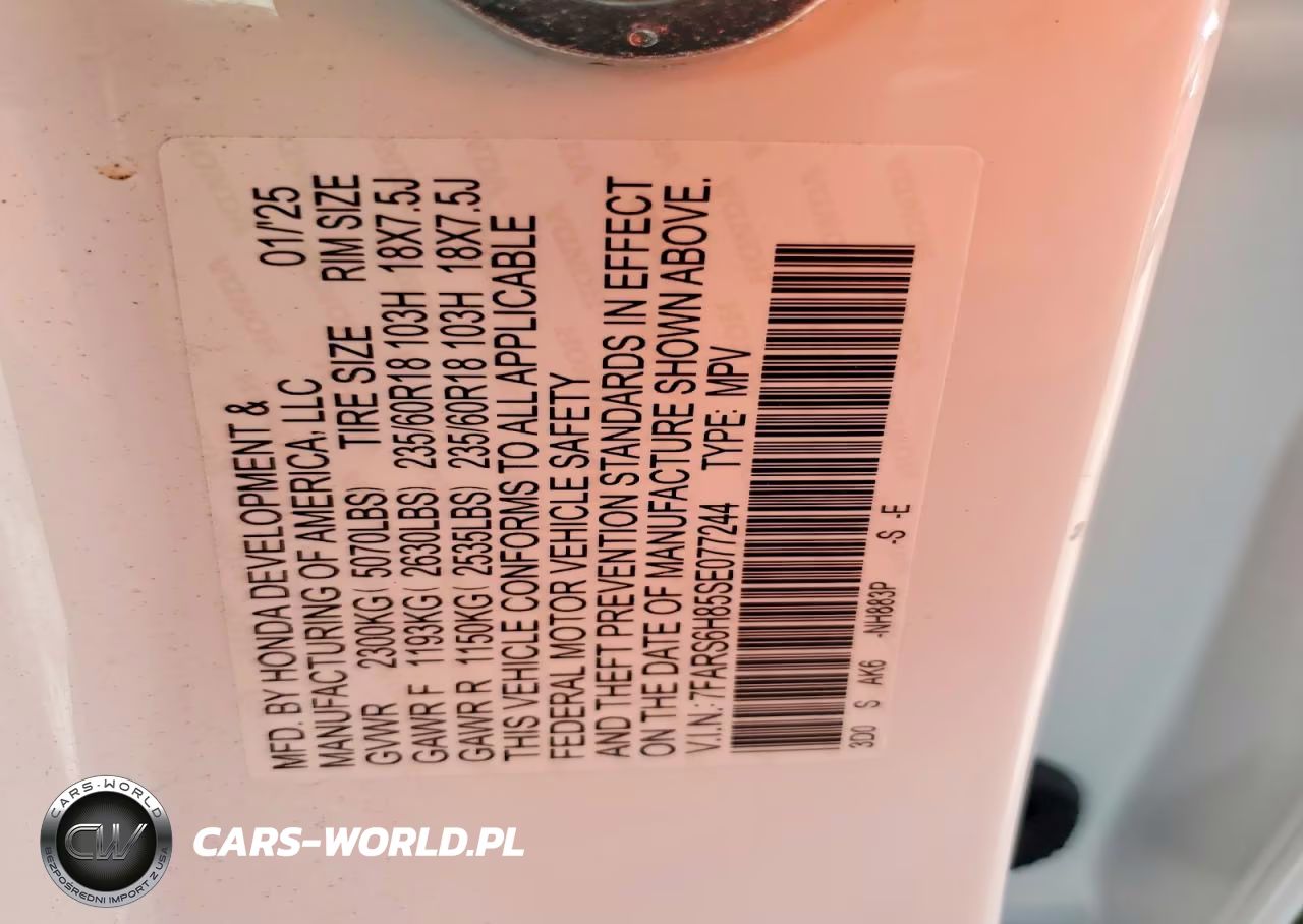 2025 Honda Cr-V Sport-L VIN:7FARS6H85SE077244 - 13