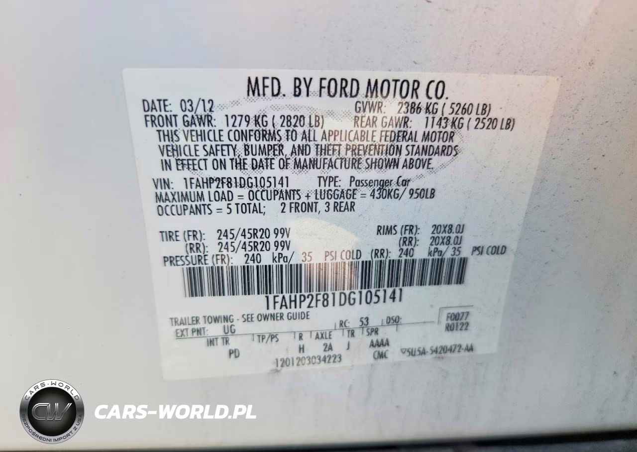 2013 Ford Taurus Limited VIN:1FAHP2F81DG105141 - 13