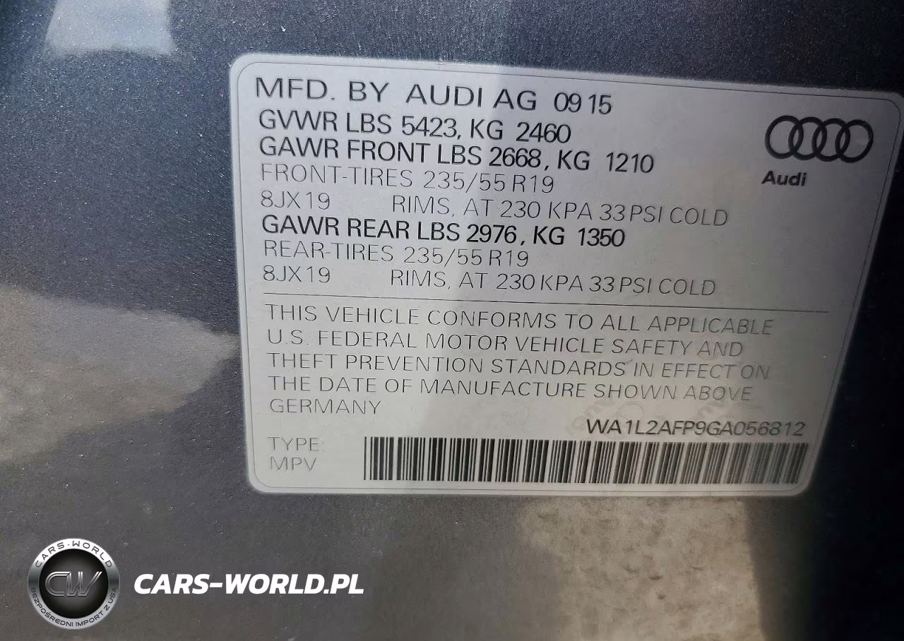 2016 Audi Q5 Premium Plus VIN:WA1L2AFP9GA056812 - 13