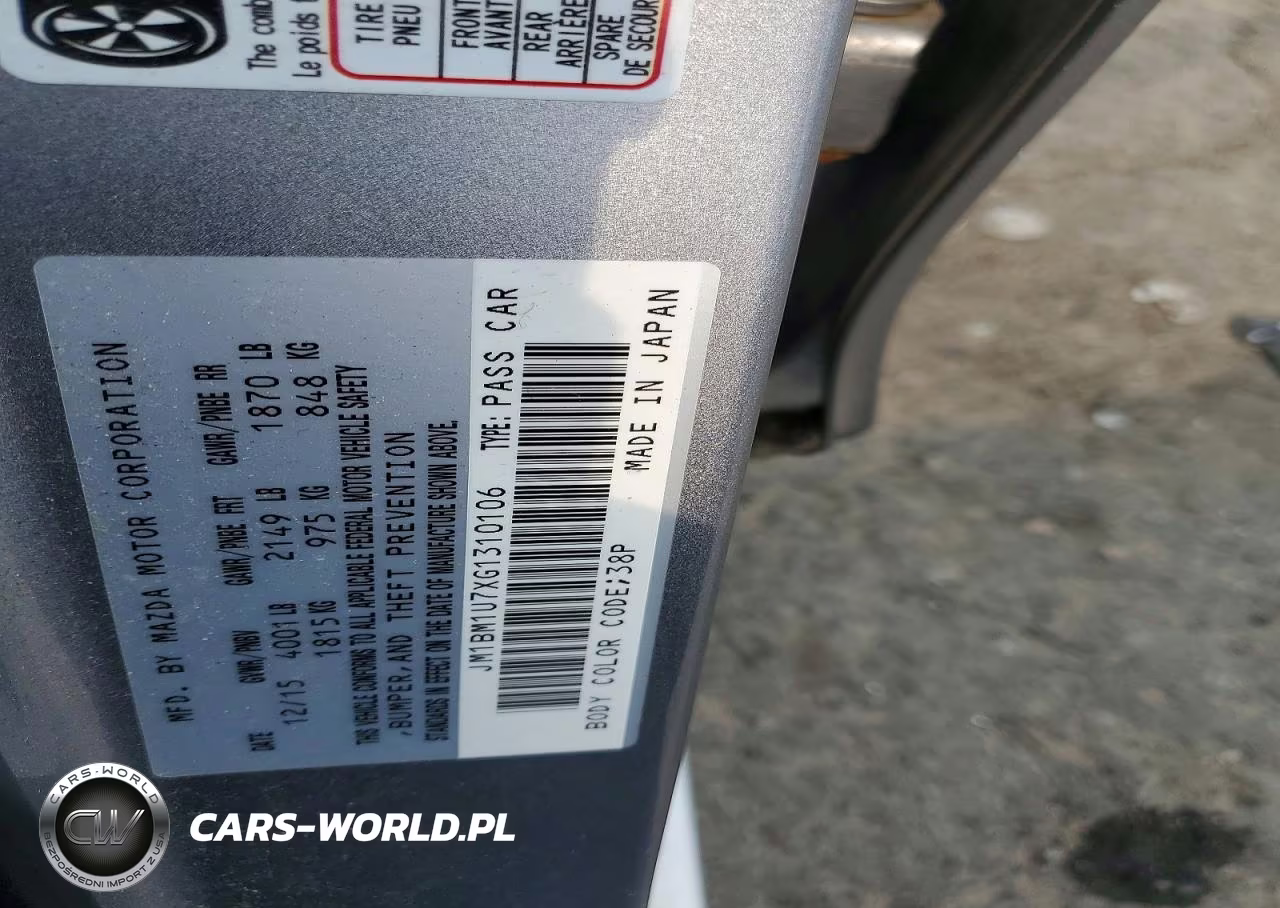 2016 Mazda 3 Sport VIN:JM1BM1U7XG1310106 - 12