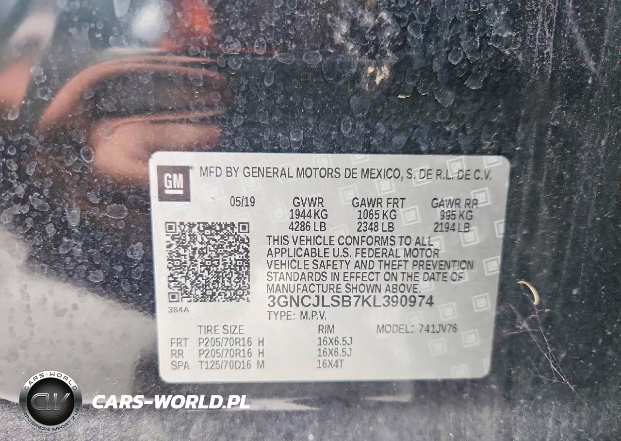 2019 Chevrolet Trax 1Lt VIN:3GNCJLSB7KL390974 - 13