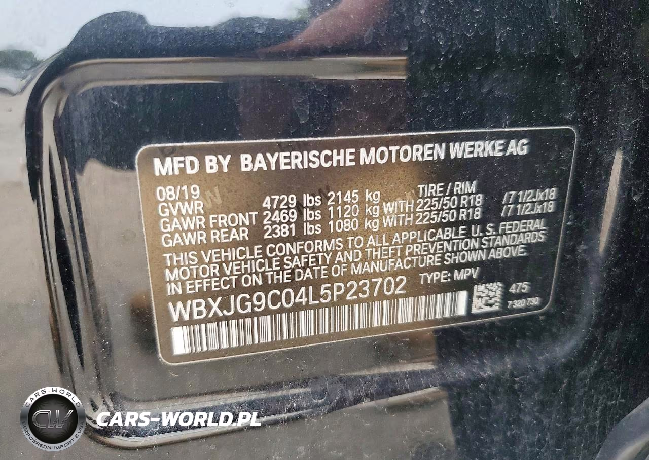2020 BMW X1 xDrive28I VIN:WBXJG9C04L5P23702 - 12
