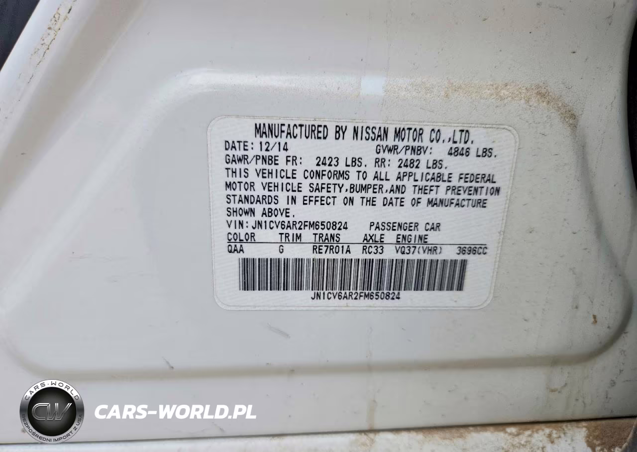 2015 Infiniti Q40 Base VIN:JN1CV6AR2FM650824 - 12