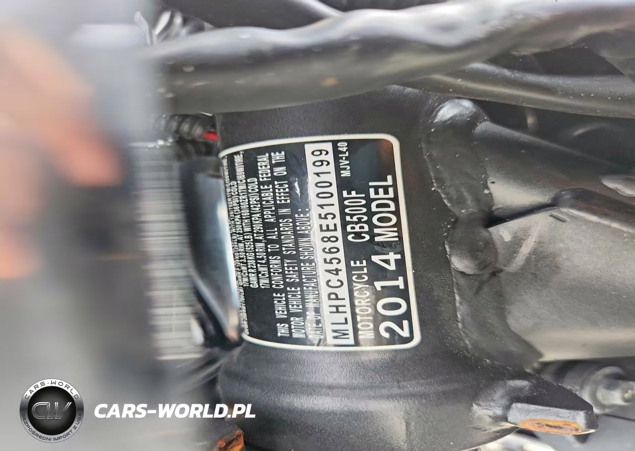 2014 Honda Cb500 F VIN:MLHPC4568E5100199 - 9
