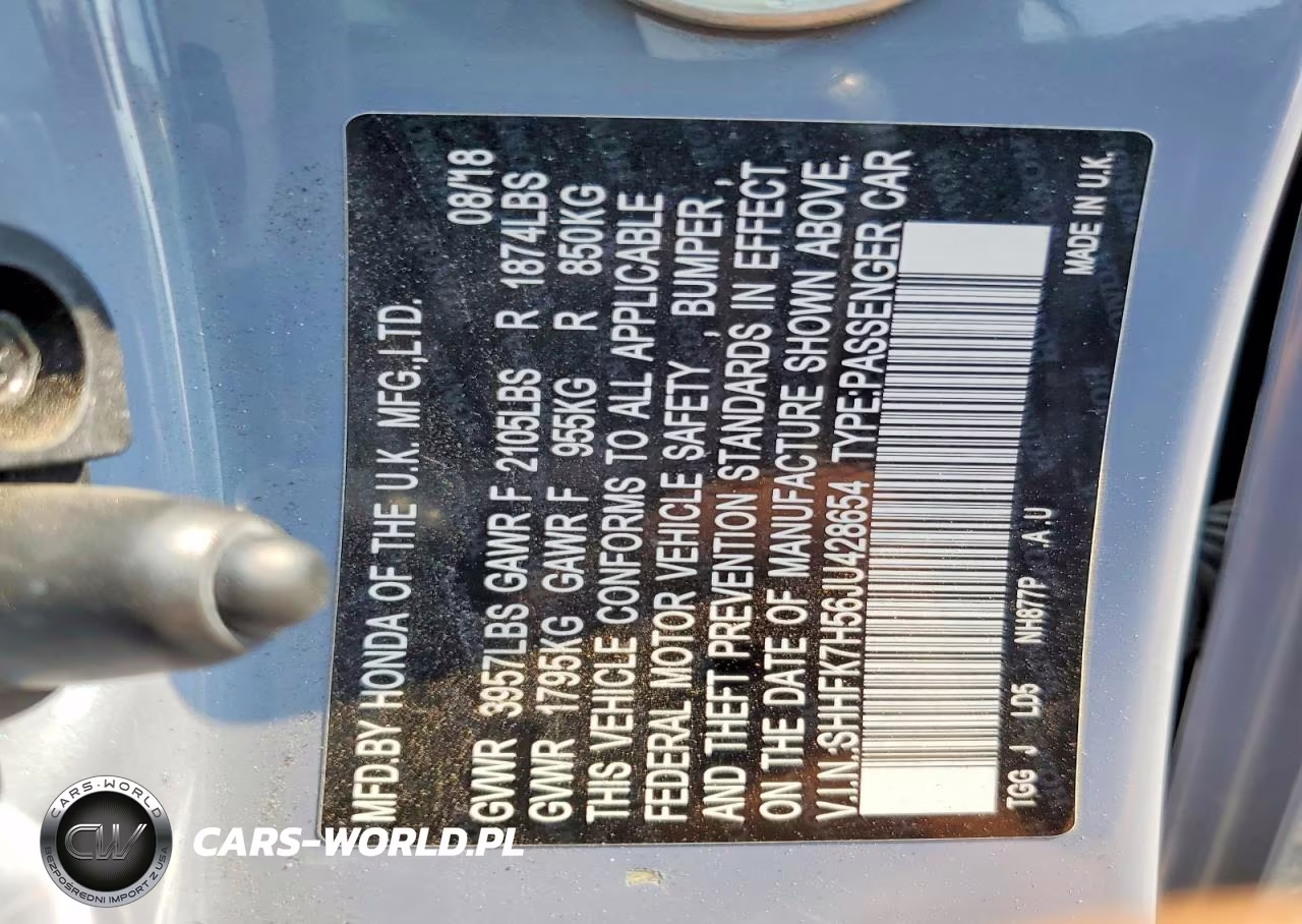 2018 Honda Civic Ex VIN:SHHFK7H56JU428654 - 13