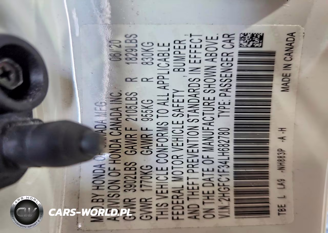 2020 Honda Civic Ex VIN:2HGFC1F34LH682780 - 12