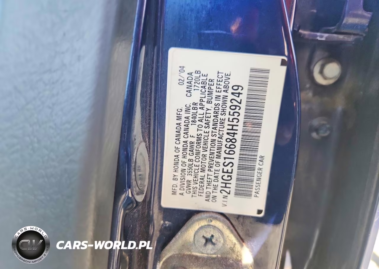 2004 Honda Civic Lx VIN:2HGES16684H559249 - 12