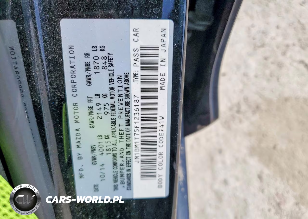 2015 Mazda 3 Sv VIN:JM1BM1T75F1236187 - 12