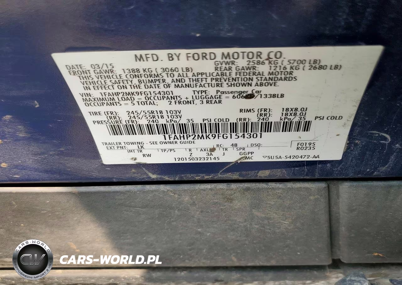 2015 Ford Taurus Police Interceptor VIN:1FAHP2MK9FG154301 - 12
