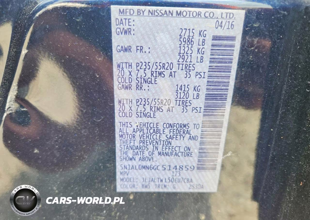 2016 Infiniti Qx60 Base VIN:5N1AL0MN6GC514859 - 13