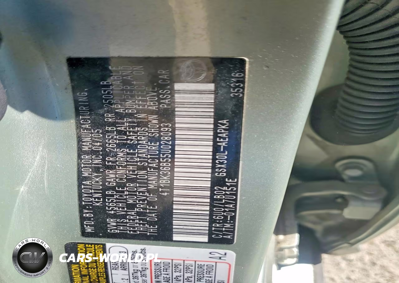 2005 Toyota Avalon Limited VIN:4T1BK36B55U028093 - 12