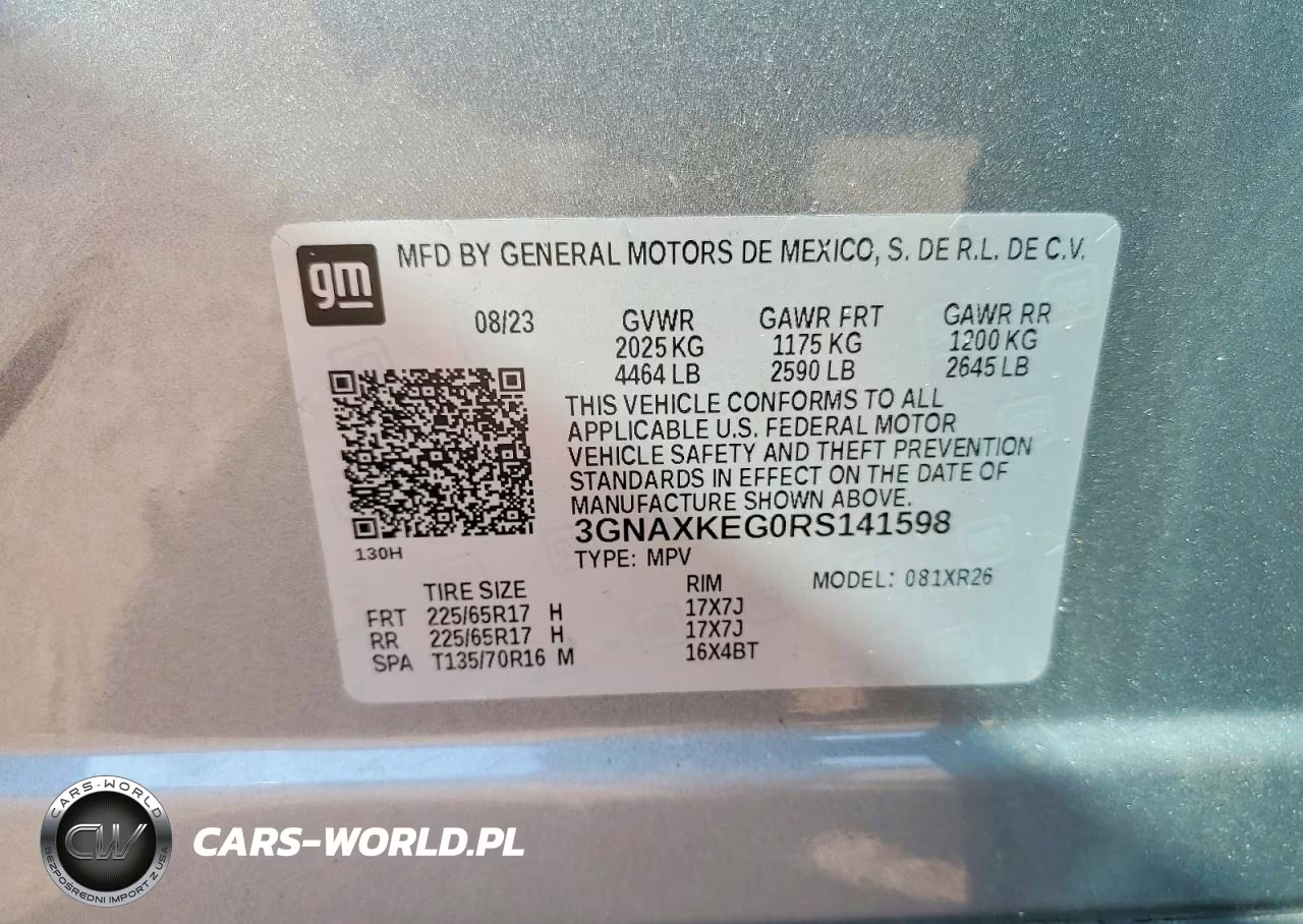2024 Chevrolet Equinox Lt VIN:3GNAXKEG0RS141598 - 13