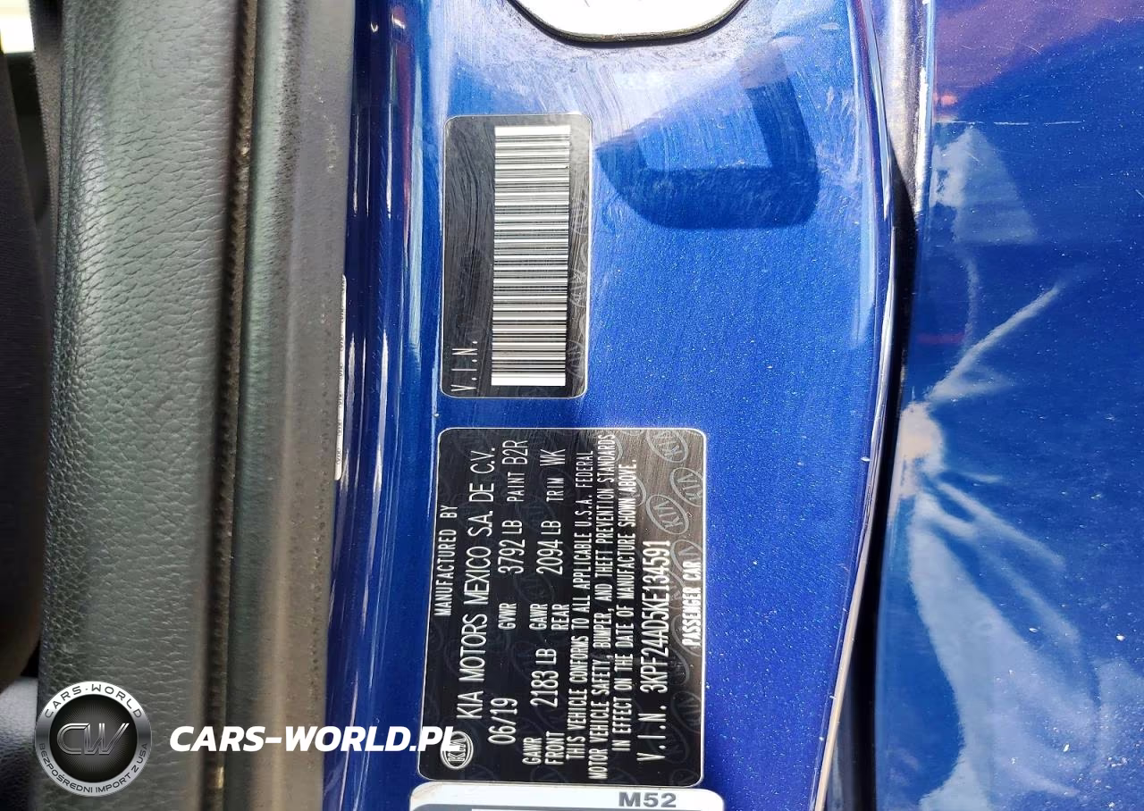 2019 Kia Forte Lx-S VIN:3KPF24AD5KE134591 - 12