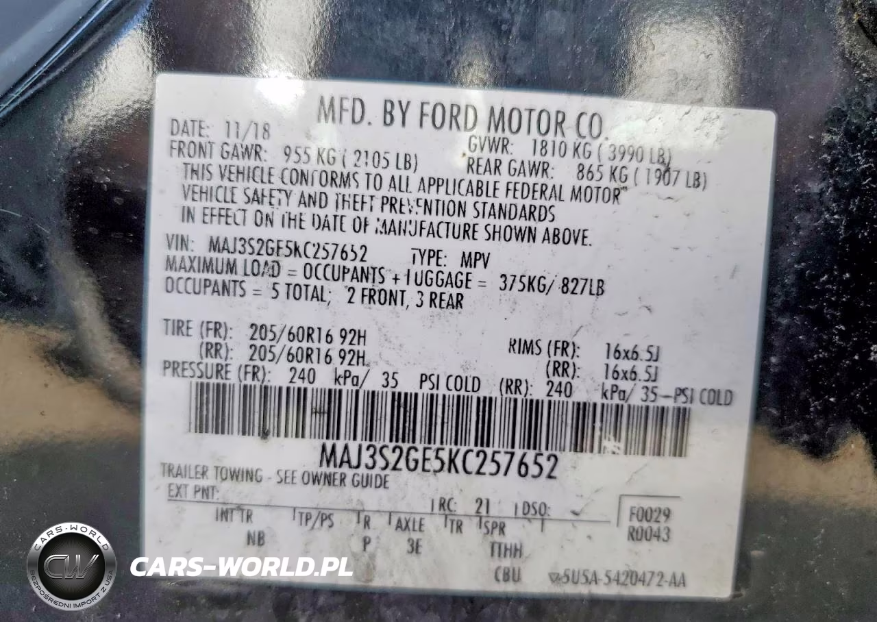 2019 Ford Ecosport Se VIN:MAJ3S2GE5KC257652 - 14