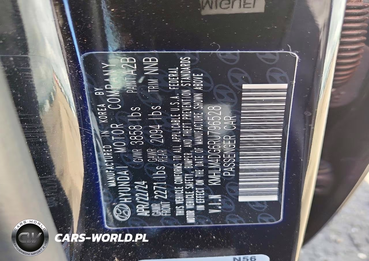 2024 Hyundai Elantra Sel VIN:KMHLM4DG6RU796528 - 12