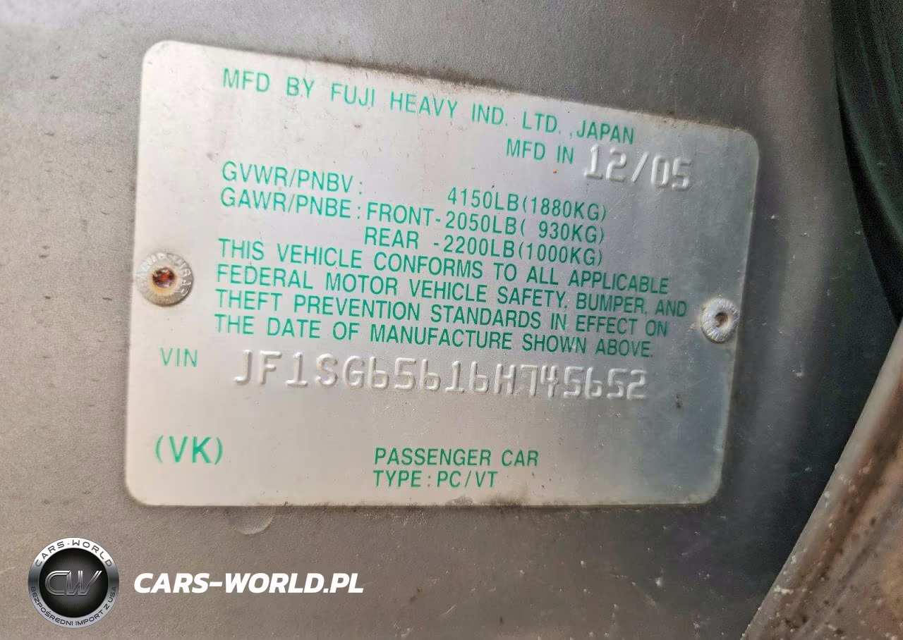 2006 Subaru Forester 2.5X Premium VIN:JF1SG65616H745652 - 12