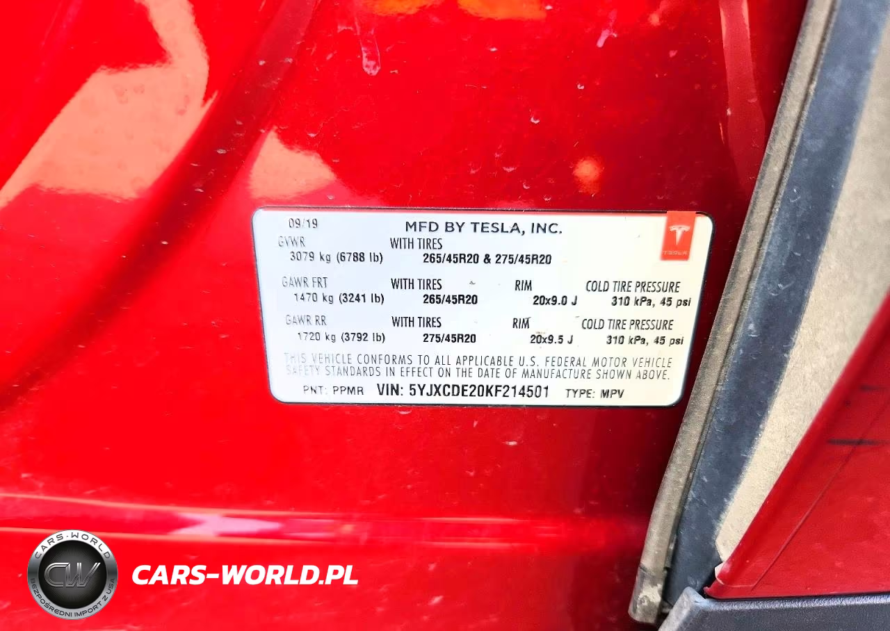 2019 Tesla Model X VIN:5YJXCDE20KF214501 - 14