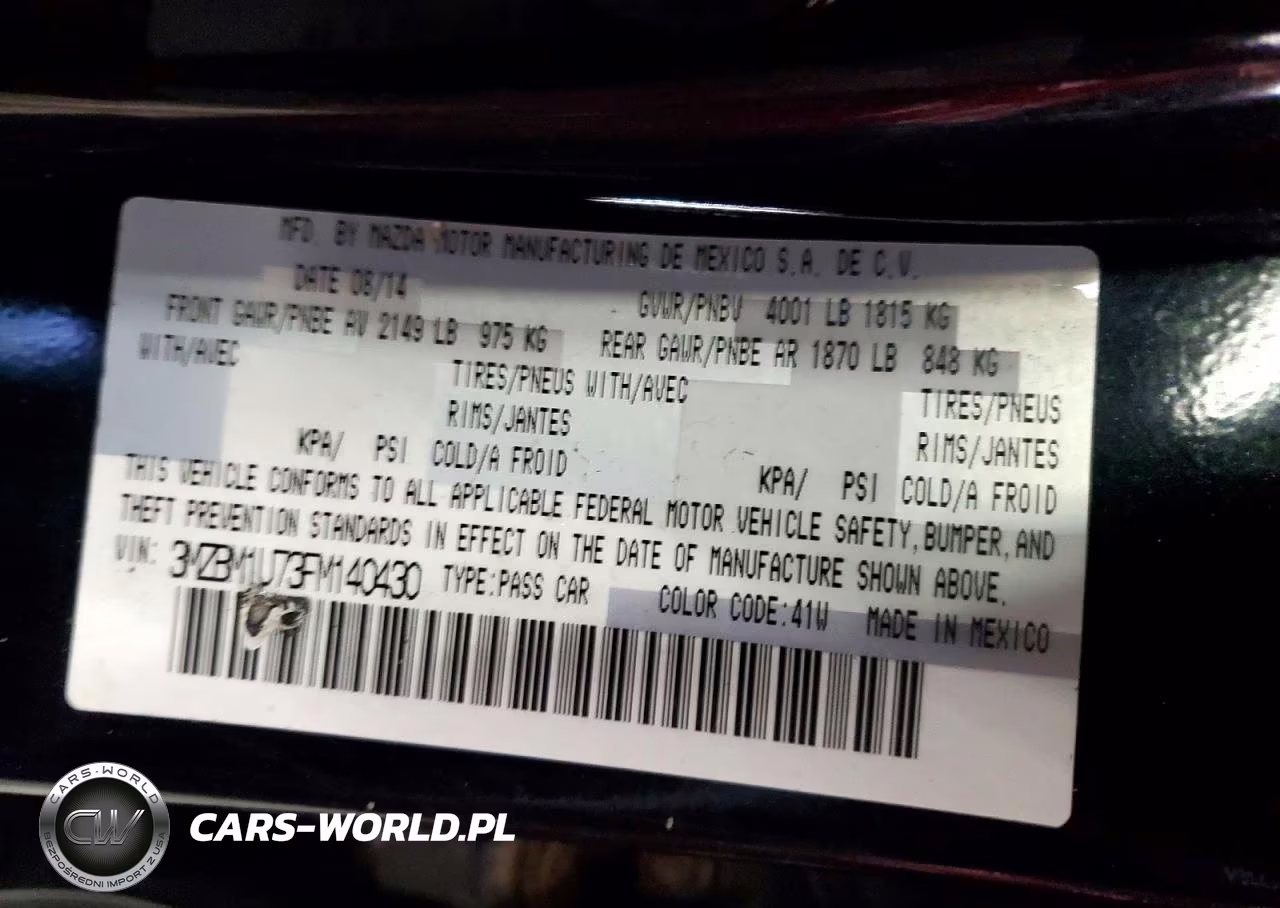 2015 Mazda 3 Sport VIN:3MZBM1U73FM140430 - 12