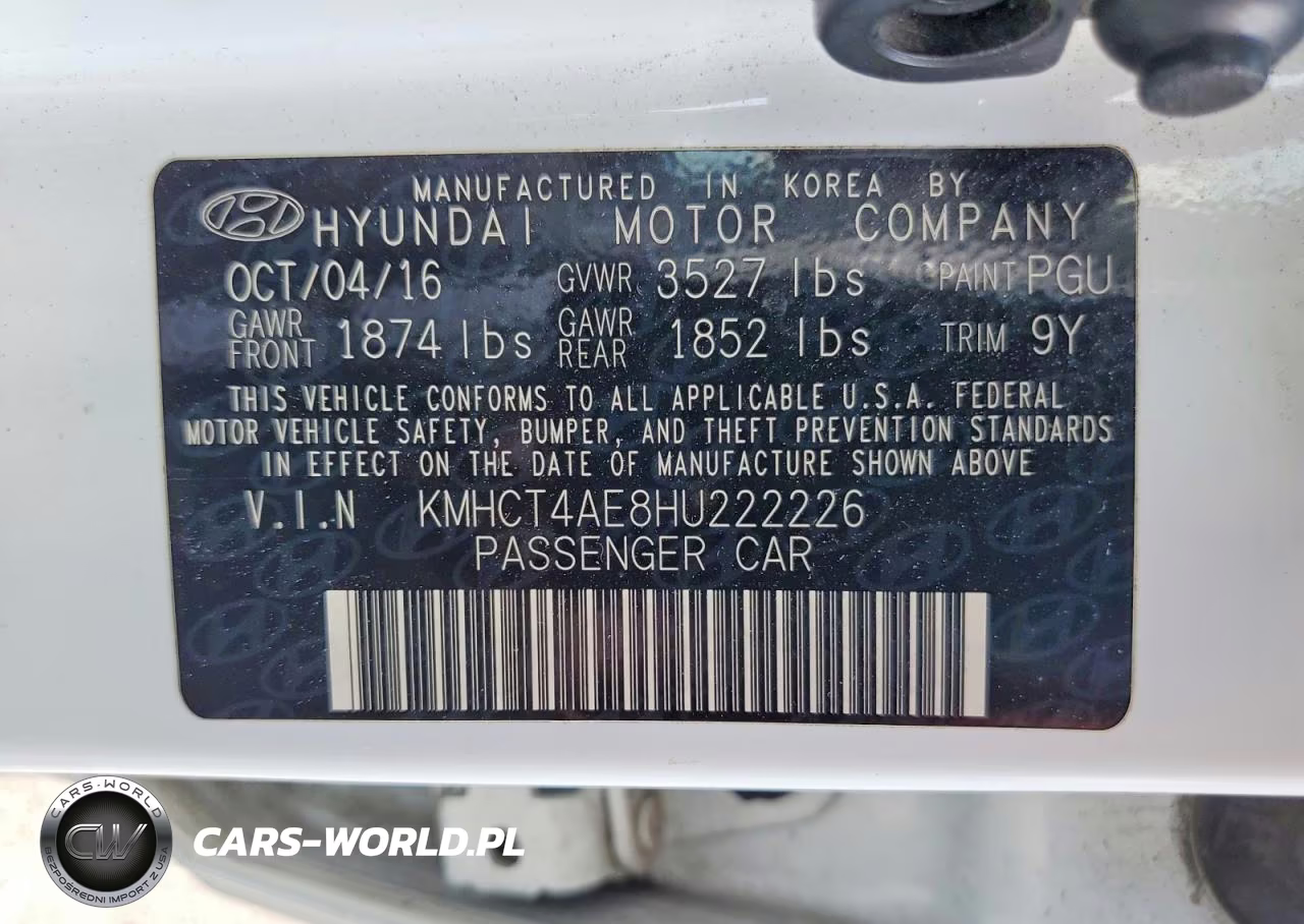 2017 Hyundai Accent Se VIN:KMHCT4AE8HU222226 - 12