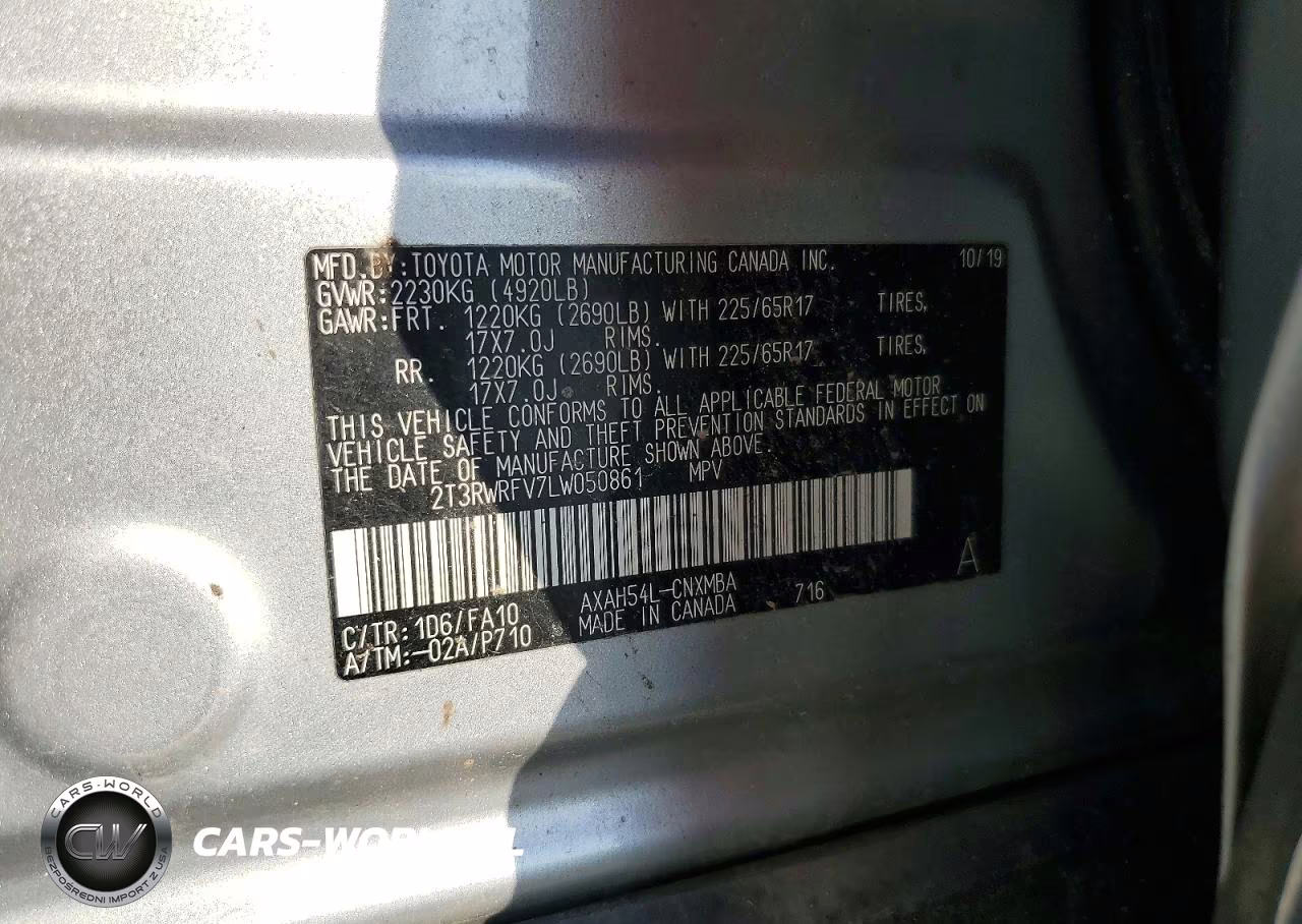 2020 Toyota Rav4 Hybrid Xle VIN:2T3RWRFV7LW050861 - 14