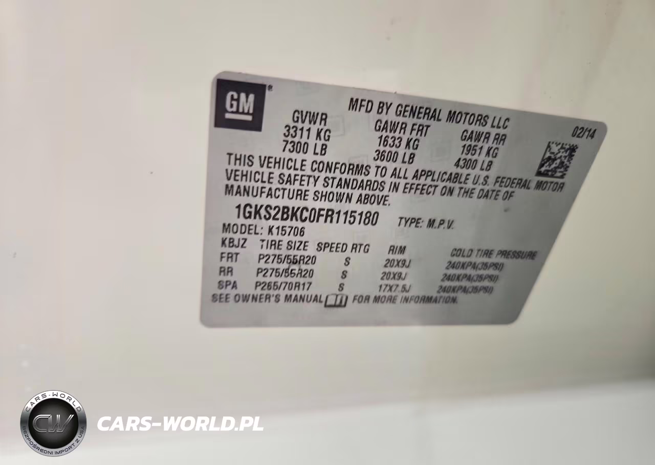2015 GMC Yukon Slt VIN:1GKS2BKC0FR115180 - 13