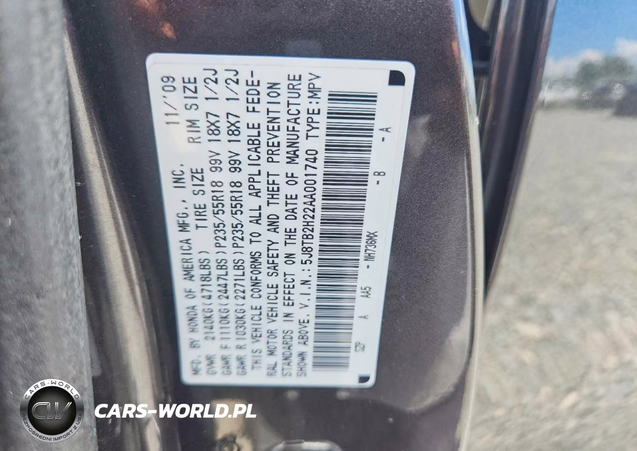 2010 Acura Rdx VIN:5J8TB2H22AA001740 - 13
