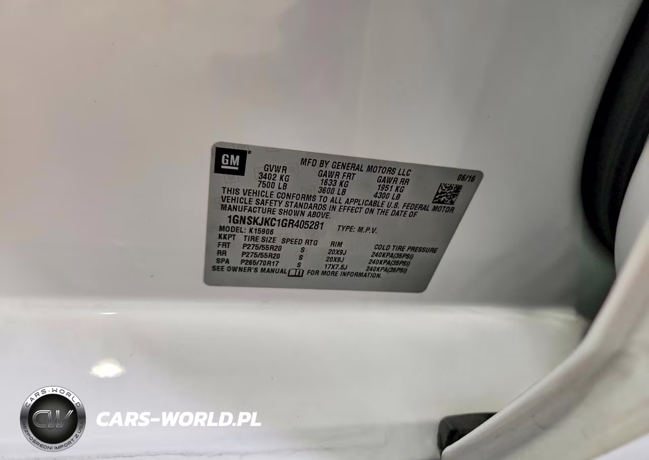 2016 Chevrolet Suburban K1500 Ltz VIN:1GNSKJKC1GR405281 - 13