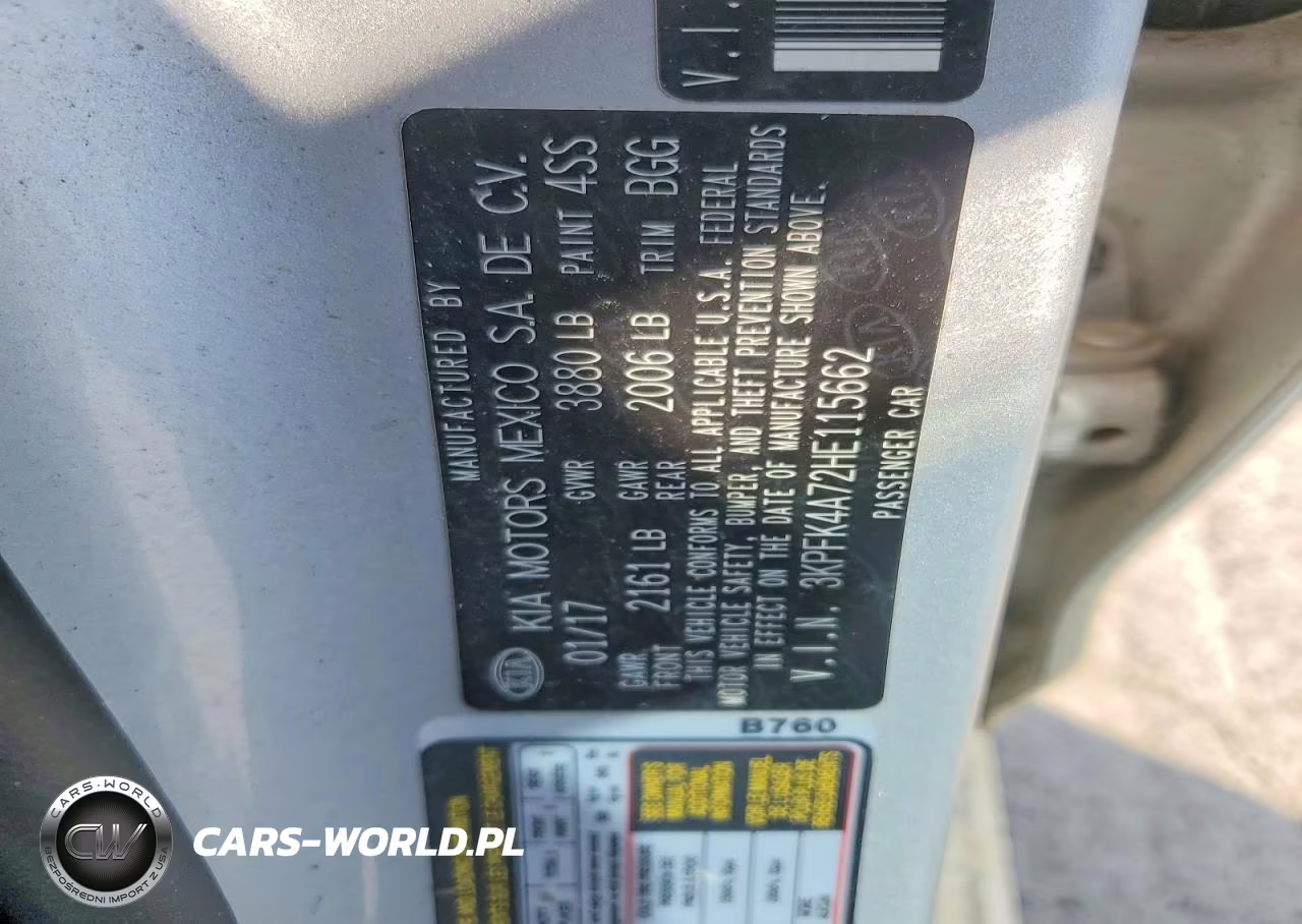 2017 Kia Forte VIN:3KPFK4A72HE115662 - 12