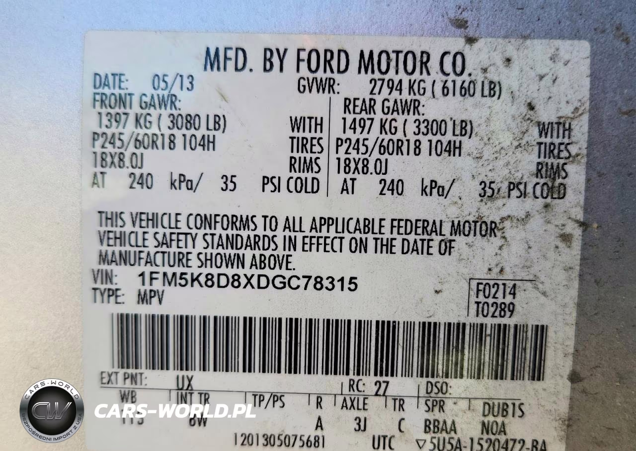 2013 Ford Explorer Xlt VIN:1FM5K8D8XDGC78315 - 13