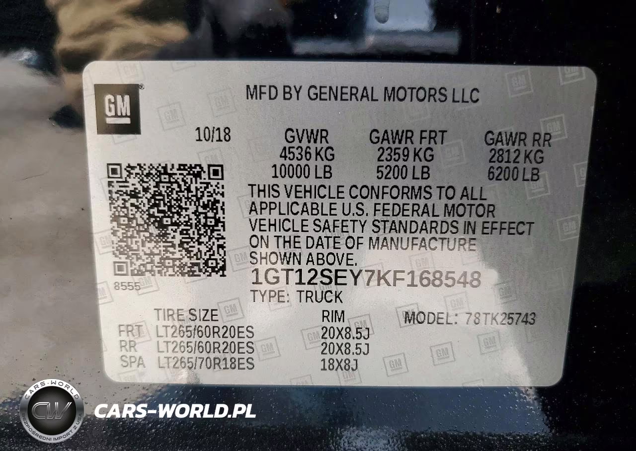 2019 GMC Sierra K2500 Denali VIN:1GT12SEY7KF168548 - 12