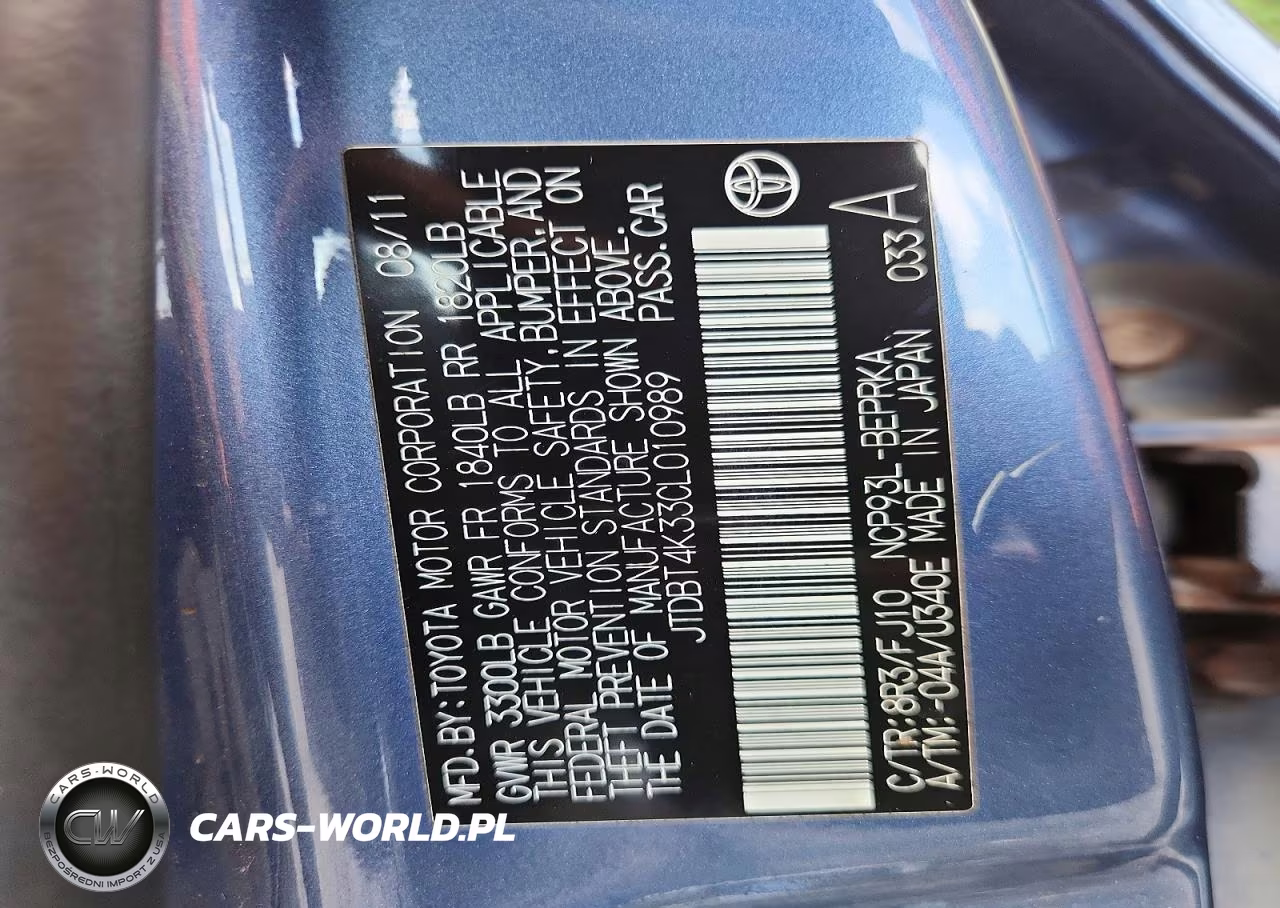 2012 Toyota Yaris Fleet VIN:JTDBT4K33CL010989 - 12