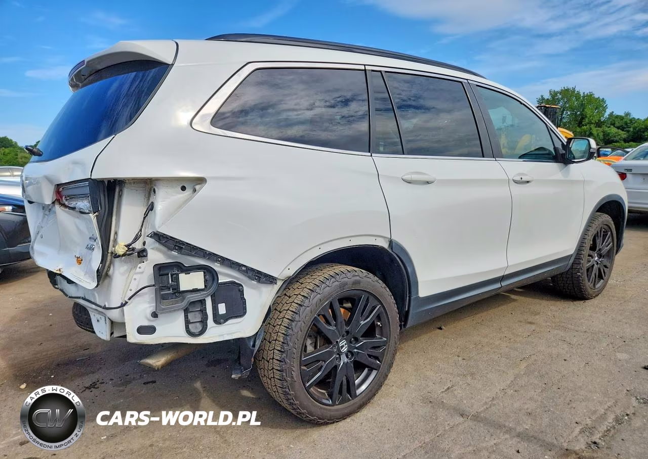 2022 Honda Pilot Se VIN:5FNYF6H22NB060042 - 3