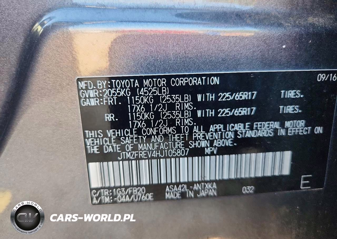 2017 Toyota Rav4 Le VIN:JTMZFREV4HJ105807 - 13