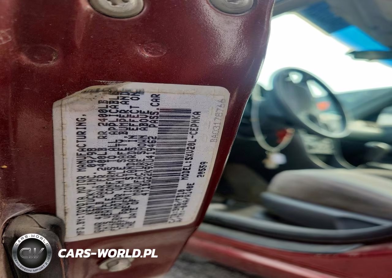 1999 Toyota Camry Le VIN:4T1BG22K9XU419462 - 12