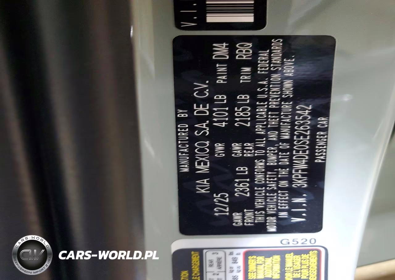 2025 Kia K4 Gt Line VIN:3KPFW4DE0SE263542 - 12