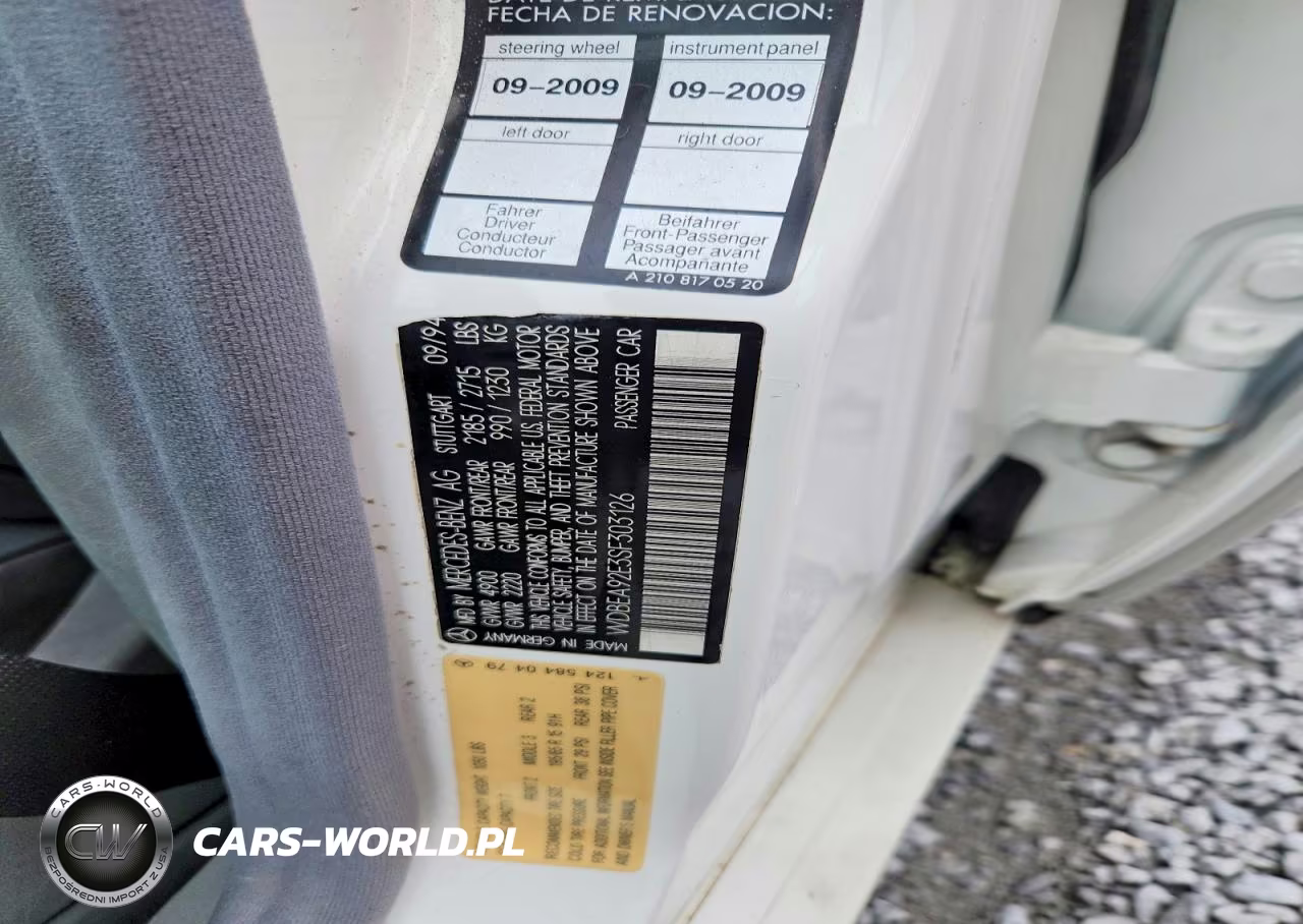1995 Mercedes-Benz E 320 VIN:WDBEA92E3SF303126 - 12