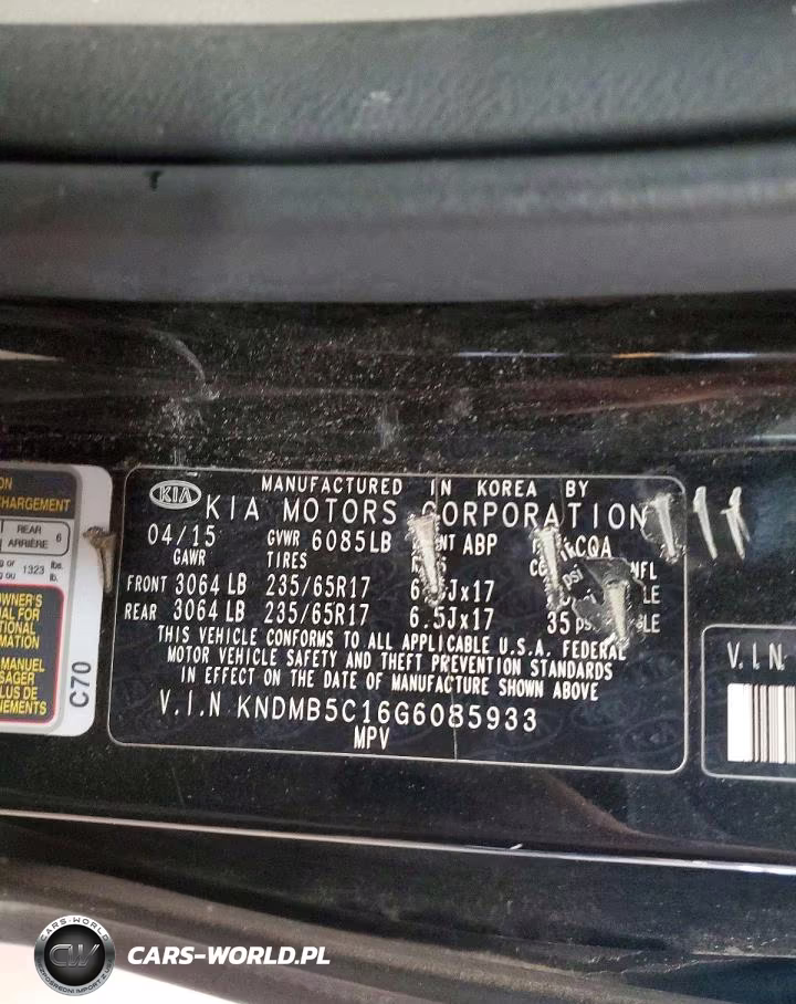 2016 Kia Sedona Lx VIN:KNDMB5C16G6085933 - 13