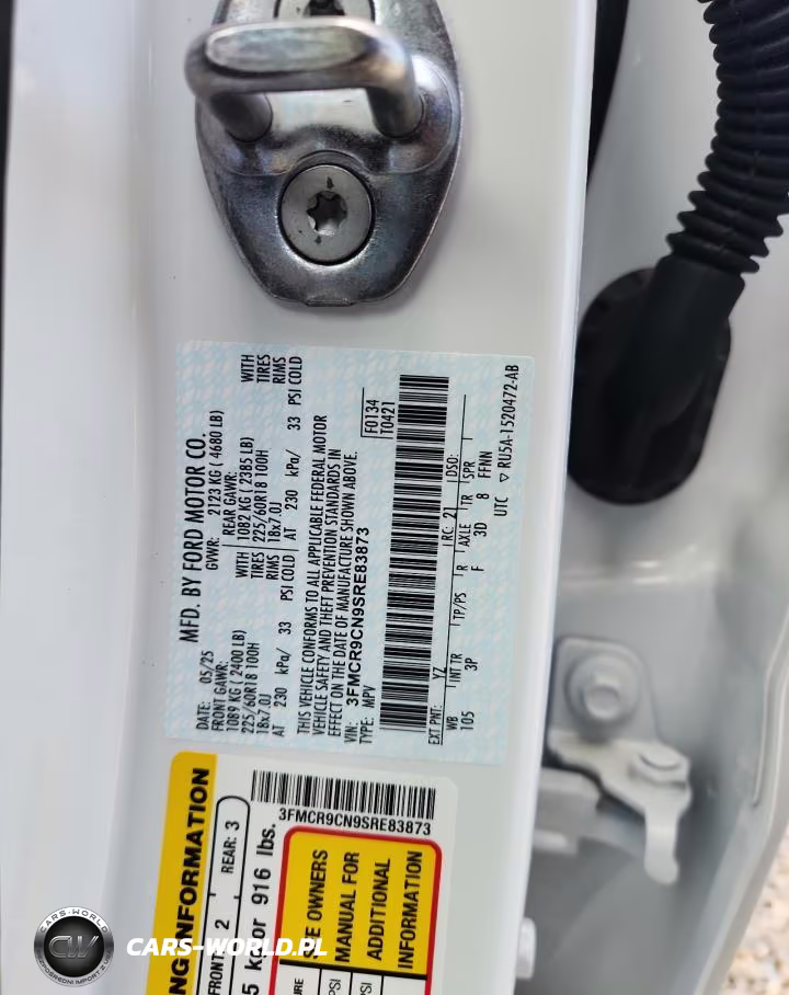 2025 Ford Bronco Sport Outer Banks VIN:3FMCR9CN9SRE83873 - 13