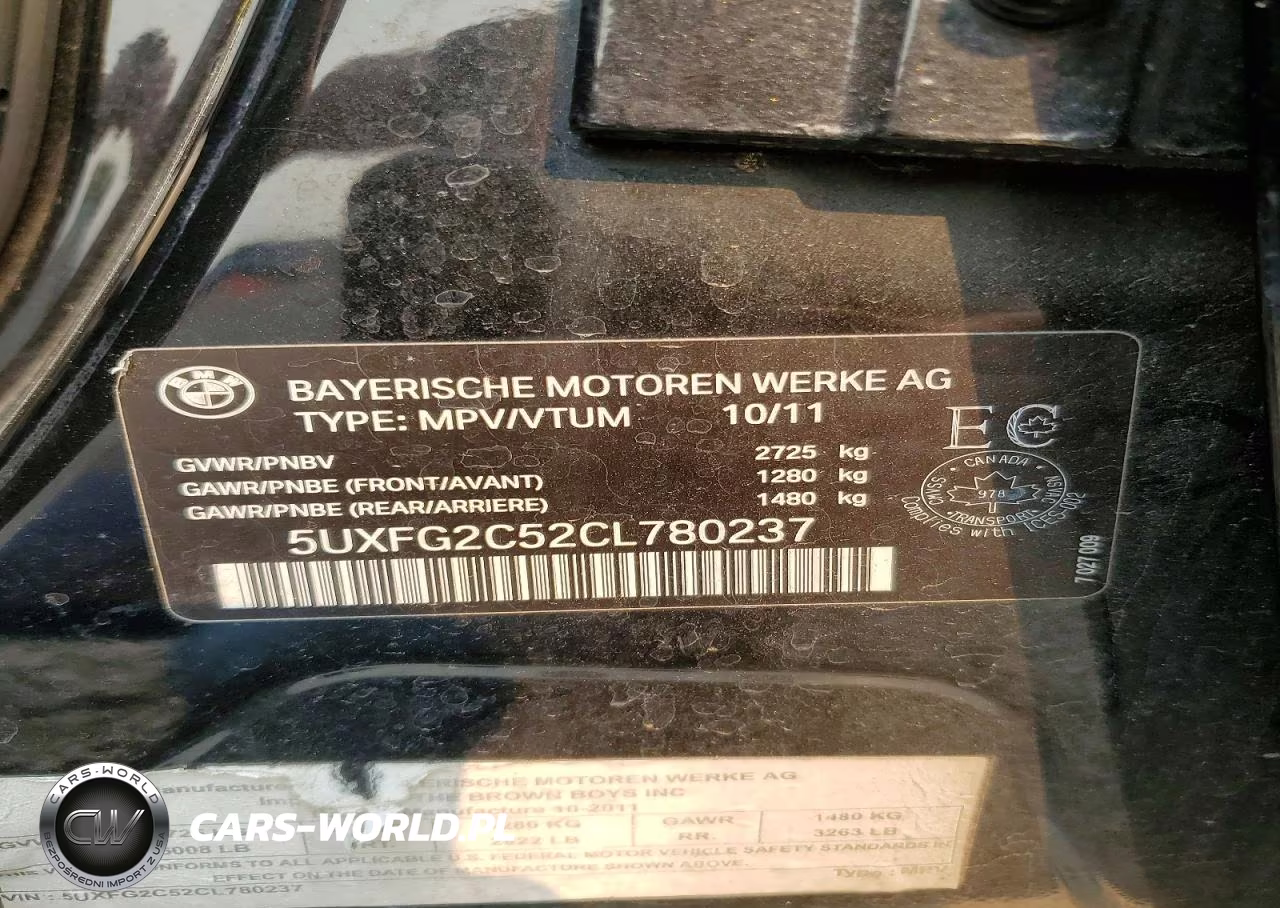2012 BMW X6 xDrive35I VIN:5UXFG2C52CL780237 - 14