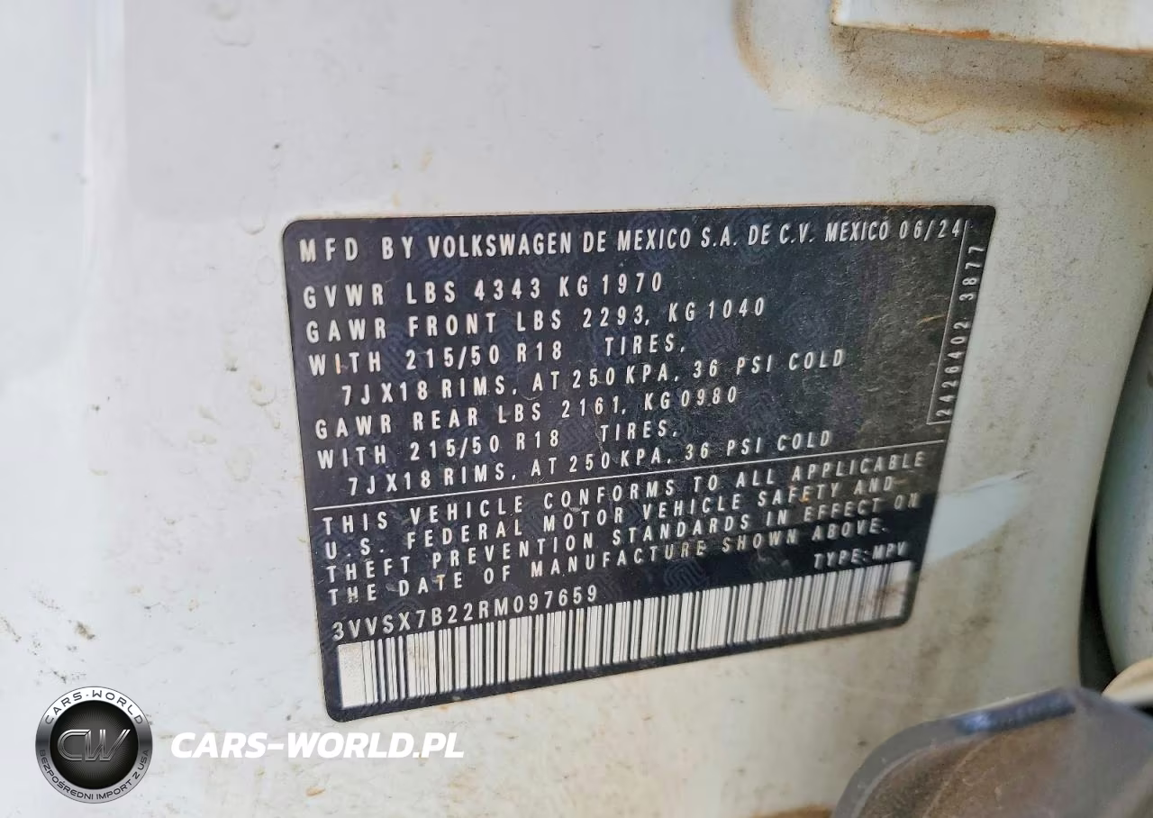 2024 Volkswagen Taos Se VIN:3VVSX7B22RM097659 - 13