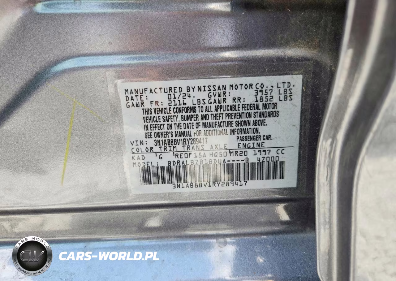 2024 Nissan Sentra S VIN:3N1AB8BV1RY289417 - 12