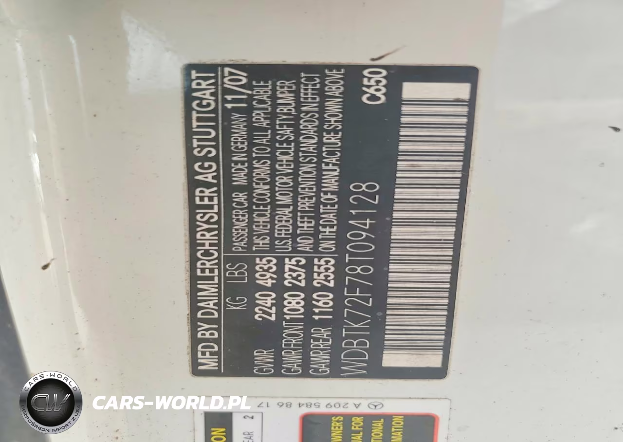2008 Mercedes-Benz Clk 550 VIN:WDBTK72F78T094128 - 12