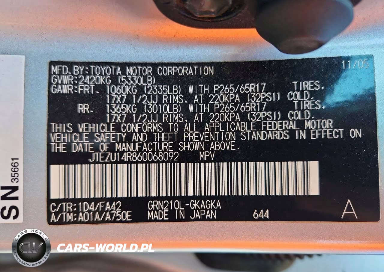 2006 Toyota 4Runner Sr5 VIN:JTEZU14R860068092 - 13