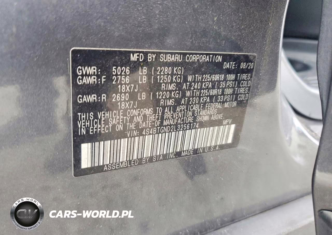 2020 Subaru Outback Limited Xt VIN:4S4BTGND2L3256174 - 14