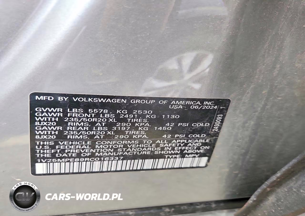 2024 Volkswagen Id.4 S VIN:1V25MPE89RC016337 - 13