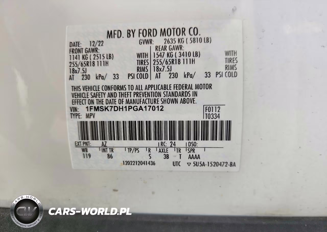2023 Ford Explorer Xlt VIN:1FMSK7DH1PGA17012 - 13